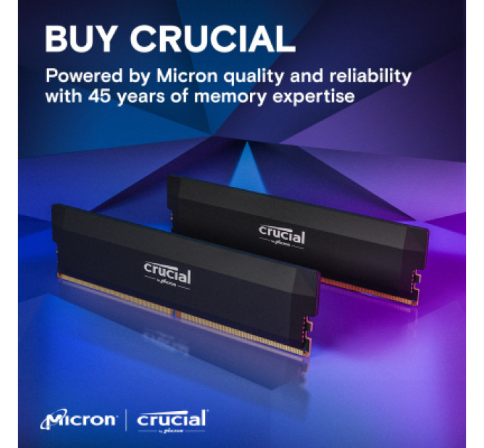 Модуль пам'яті для комп'ютера DDR5 32GB (2x16GB) 6000 MHz Pro Overclocking Micron (CP2K16G60C36U5B)