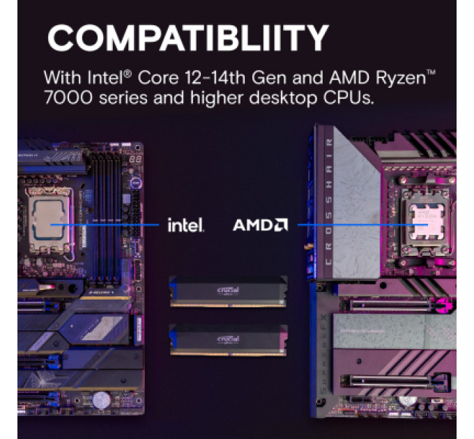Модуль пам'яті для комп'ютера DDR5 32GB (2x16GB) 6000 MHz Pro Overclocking Micron (CP2K16G60C36U5B)