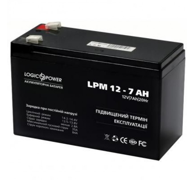 Батарея до ДБЖ LogicPower LPM 12В 7 Ач (3862)