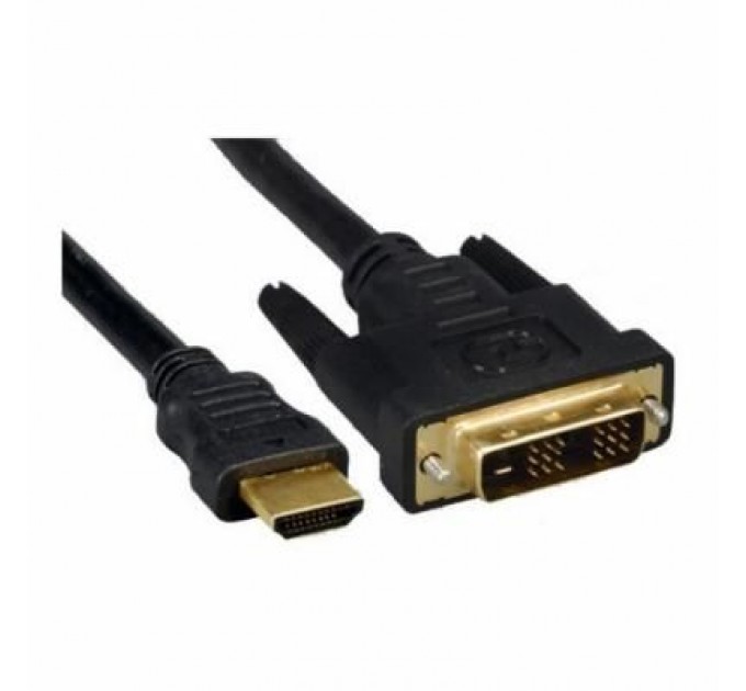 Cablexpert Кабель мультимедійний HDMI to DVI 18+1pin M, 0.5m Cablexpert (CC-HDMI-DVI-0.5M)