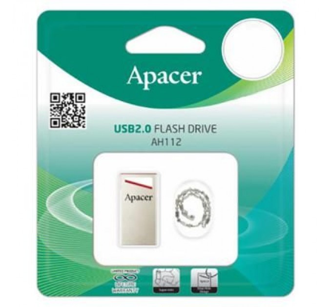 USB флеш накопичувач Apacer 16GB AH112 USB 2.0 (AP16GAH112R-1)