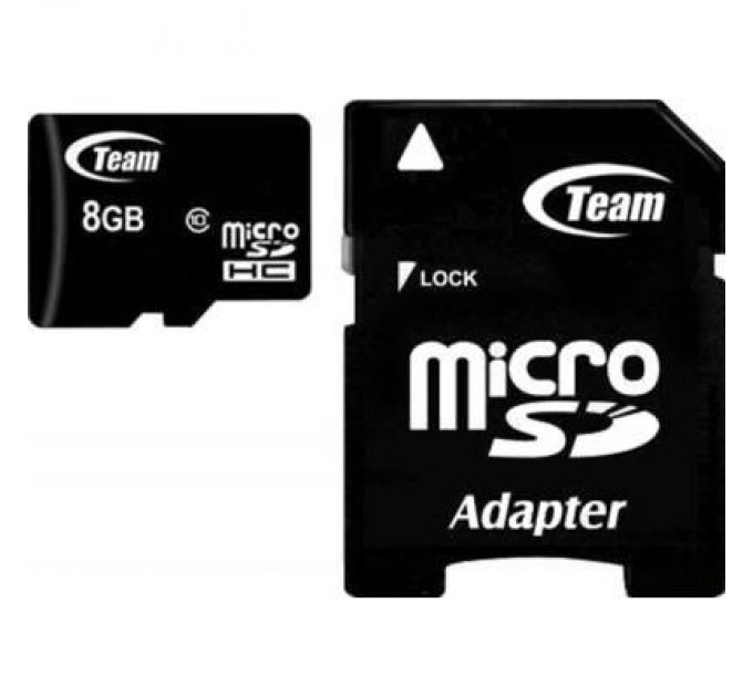 Team Карта пам'яті Team 8Gb microSDHC class 10 (TUSDH8GCL1003)