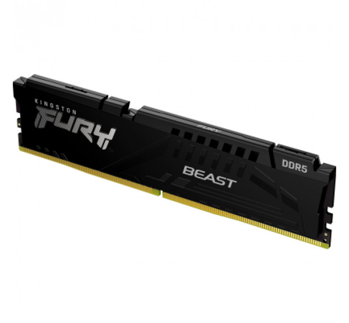 Модуль пам'яті для комп'ютера DDR5 32GB 6400 MHz Beast Black XMP Kingston Fury (ex.HyperX) (KF564C32BB-32)