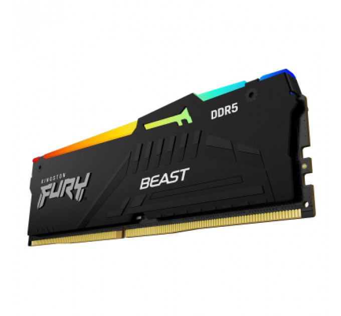 Модуль пам'яті для комп'ютера DDR5 32GB (2x16GB) 6800 MHz Beast RGB EXPO Kingston Fury (ex.HyperX) (KF568C34BBEAK2-32)