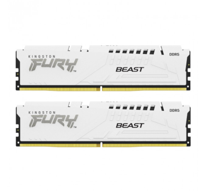 Модуль пам'яті для комп'ютера DDR5 32GB (2x16GB) 6800 MHz Beast White EXPO Kingston Fury (ex.HyperX) (KF568C34BWEK2-32)