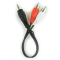 Cablexpert Кабель мультимедійний подовжувач Jack 3.5mm папа/2хRCA Cablexpert (CCA-458/0.2)