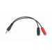 Cablexpert Кабель мультимедійний Jack 3.5mm папа/2х3.5mm мама Cablexpert (CCA-417)