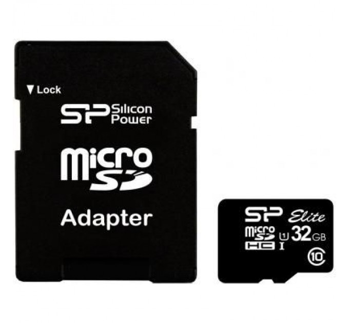 Silicon Power Карта пам'яті Silicon Power 32GB microSD Class 10 UHS-ISDR (SP032GBSTHBU1V10SP)