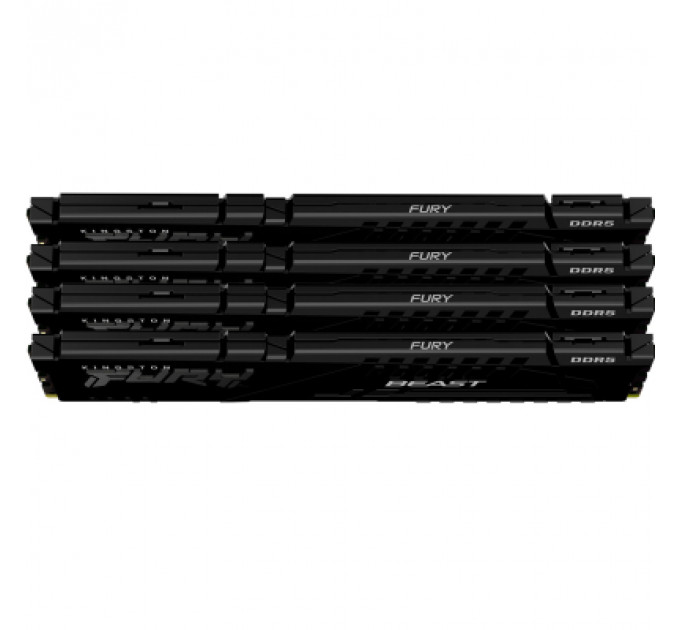 Модуль пам'яті для комп'ютера DDR5 128GB (4x32GB) 5600 MHz Beast Black XMP Kingston Fury (ex.HyperX) (KF556C40BBK4-128)