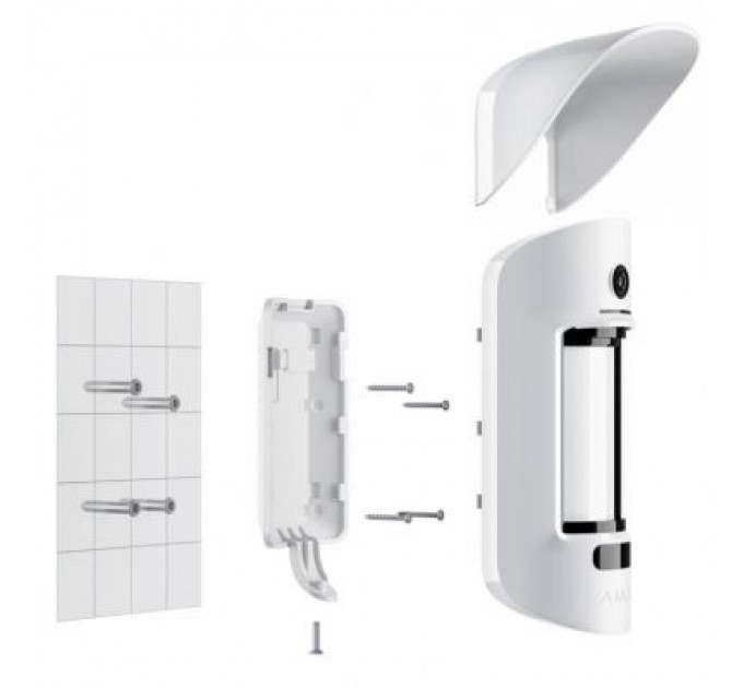 Датчик руху Ajax MotionCam Outdoor біла