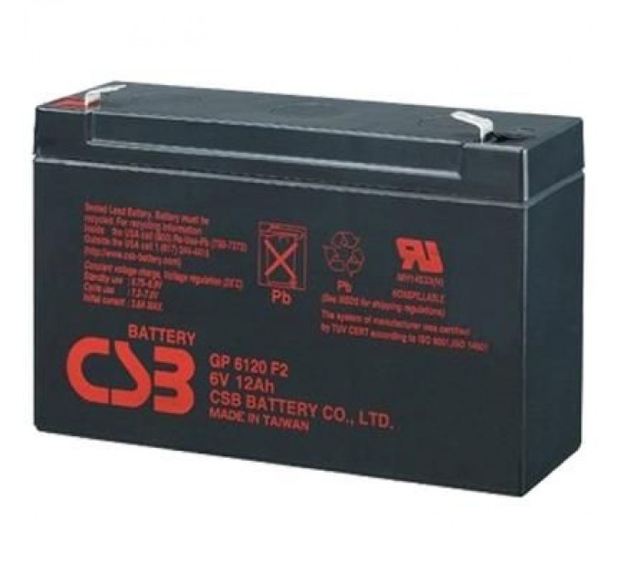 CSB Батарея до ДБЖ CSB 6В 12 Ач (GP6120/ GP6120F2)