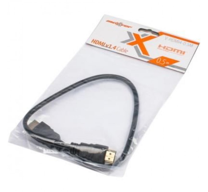 Maxxter Кабель мультимедійний HDMI to HDMI 0.5m Maxxter (V-HDMI4-0.5M)