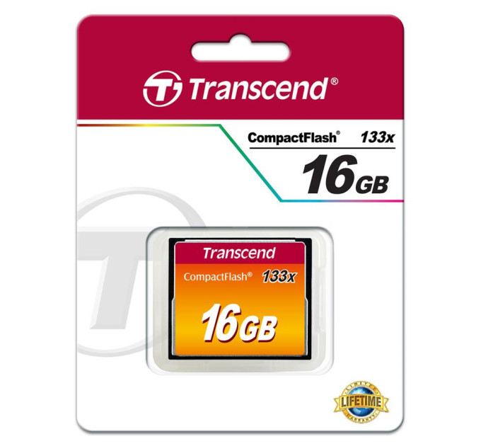 Transcend Карта пам'яті Transcend 16Gb Compact Flash 133x (TS16GCF133)