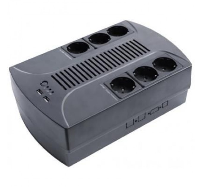 LogicPower Пристрій безперебійного живлення LogicPower 650VA-6PS (4324)