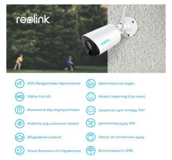 Камера відеоспостереження Reolink Argus Eco