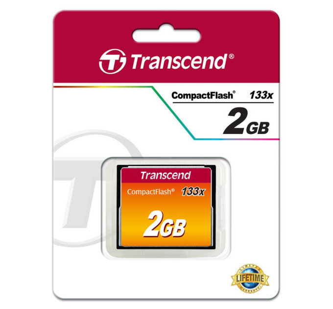 Transcend Карта пам'яті Transcend 2Gb Compact Flash 133x (TS2GCF133)