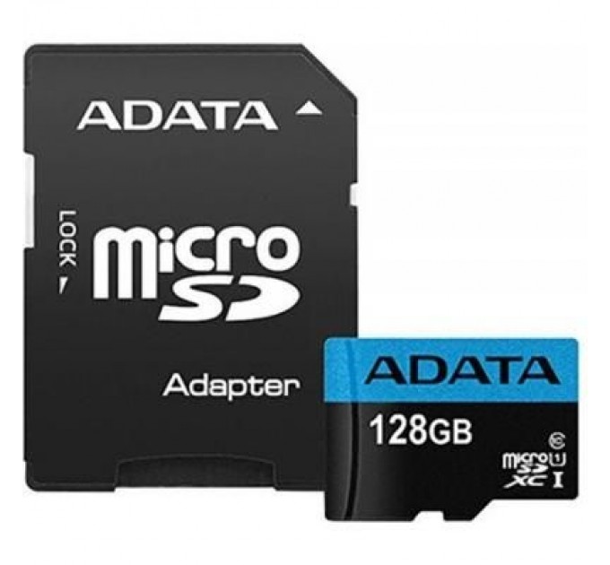 Карта пам'яті ADATA 128GB microSD class 10 UHS-I A1 Premier (AUSDX128GUICL10A1-RA1)