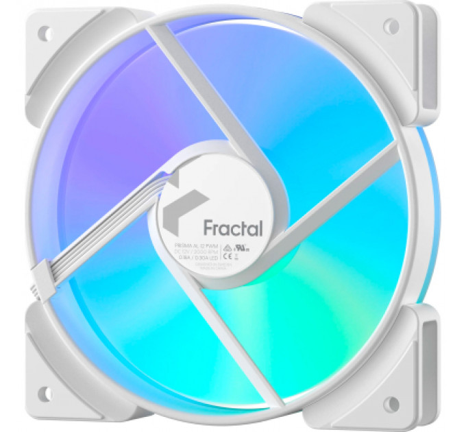 Кулер до корпусу Fractal Design Prisma AL-12 ARGB PWM (FD-FAN-PRI-AL12-PWM-WT)