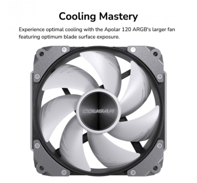 Кулер до корпусу Cougar Apolar 120 ARGB
