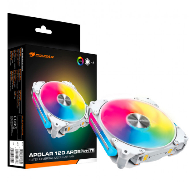 Кулер до корпусу Cougar Apolar 120 ARGB (White)