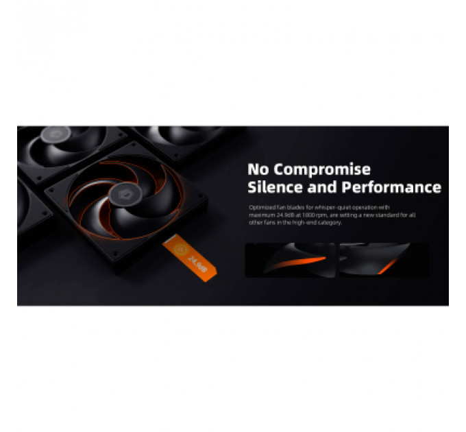 Кулер до корпусу ID-Cooling Вентилятор ID-Cooling AS-140-K Duet Black (AS-140-K DUET)