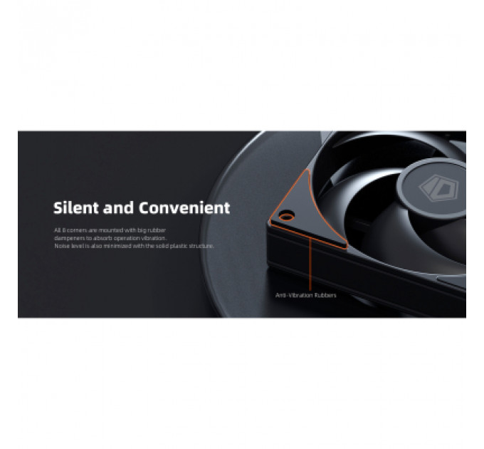 Кулер до корпусу ID-Cooling Вентилятор ID-Cooling AS-140-K Duet Black (AS-140-K DUET)