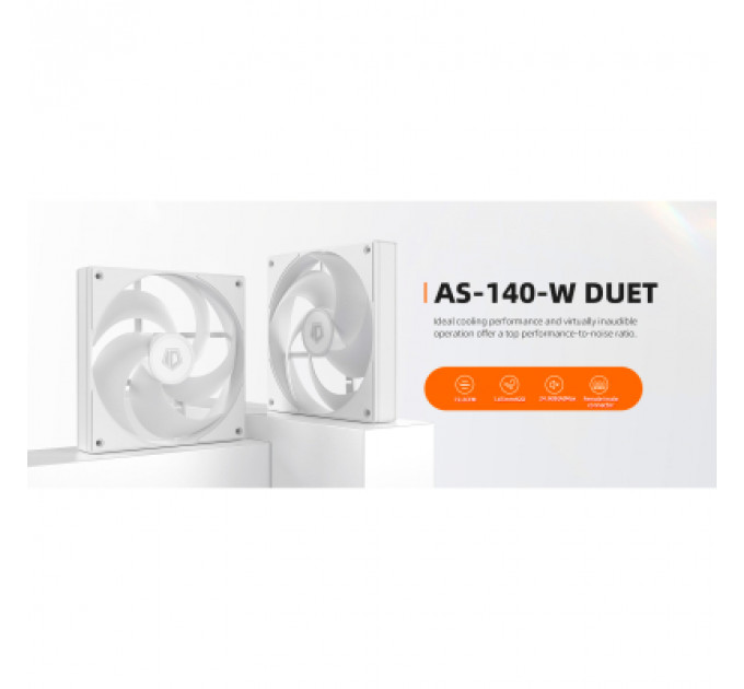 Кулер до корпусу ID-Cooling Вентилятор ID-Cooling AS-140-W Duet White (AS-140-W DUET)