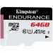 Kingston Карта пам'яті Kingston 64GB microSDXC class 10 UHS-I U1 A1 High Endurance (SDCE/64GB)