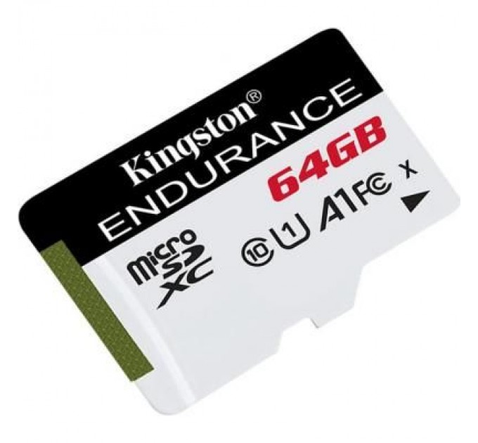 Kingston Карта пам'яті Kingston 64GB microSDXC class 10 UHS-I U1 A1 High Endurance (SDCE/64GB)