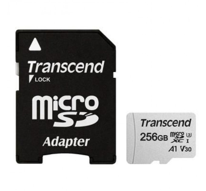 Transcend Карта пам'яті Transcend 256GB microSDXC class 10 UHS-I (TS256GUSD300S-A)
