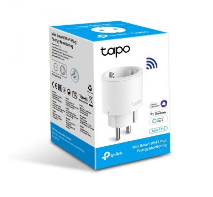 Розумна розетка TP-Link Tapo P115 (1-pack) (Tapo P115(1-pack))