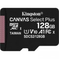 Kingston Карта пам'яті Kingston 128GB microSDXC Class 10 Canvas Select Plus 100R A1 (SDCS2/128GBSP)