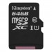 Kingston Карта пам'яті Kingston 64GB microSDXC Class 10 Canvas Select Plus 100R A1 (SDCS2/64GBSP)