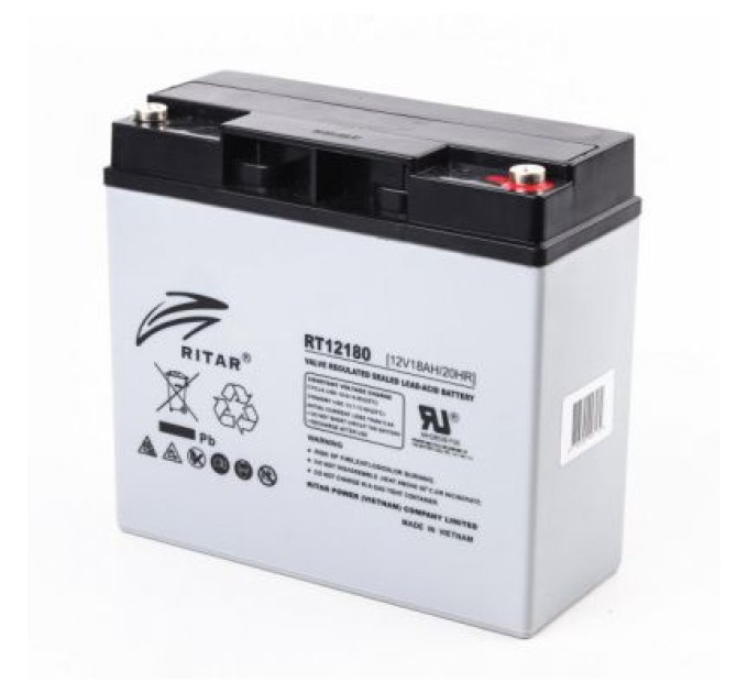 Ritar Батарея до ДБЖ Ritar AGM RT12180, 12V-18Ah (RT12180)