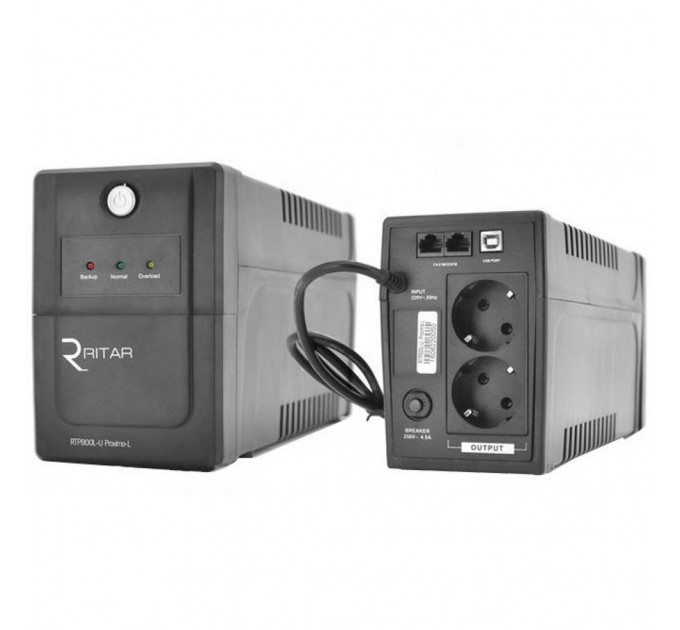 Ritar Пристрій безперебійного живлення Ritar RTP800L-U (480W) Proxima-L (RTP800L-U)