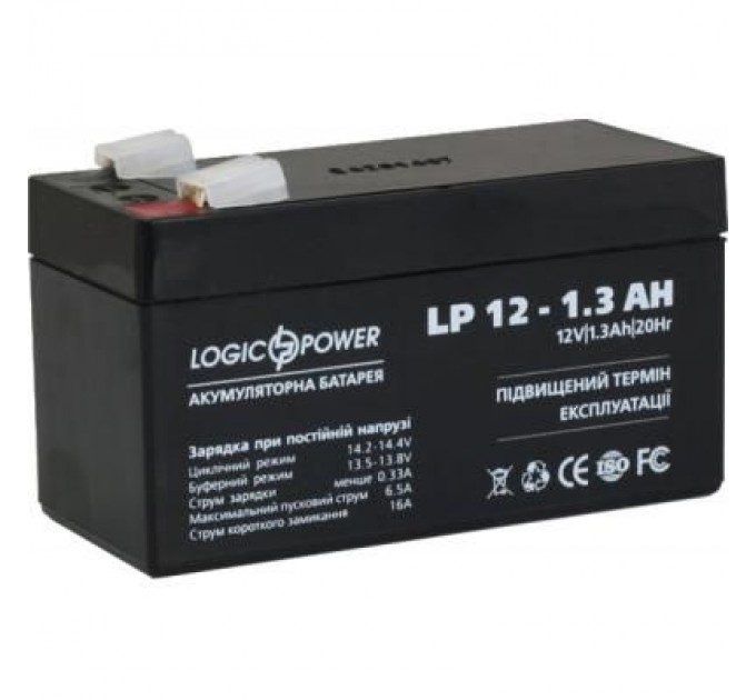 LogicPower Батарея до ДБЖ LogicPower LPM 12В 1.3 Ач (4131)