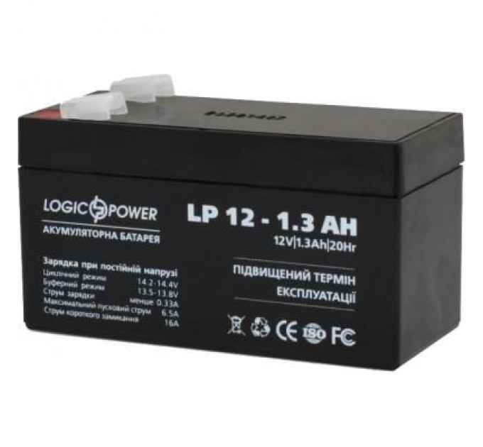 LogicPower Батарея до ДБЖ LogicPower LPM 12В 1.3 Ач (4131)
