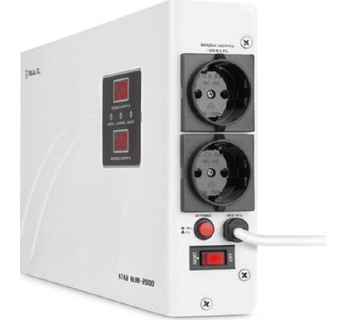 REAL-EL Стабілізатор REAL-EL STAB SLIM-2000, white (EL122400008)