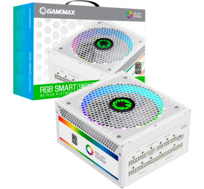 Блок живлення Gamemax 1300W RGB-1300 WH (RGB-1300 WH (ATX3.0/3.1 PCIe5.)