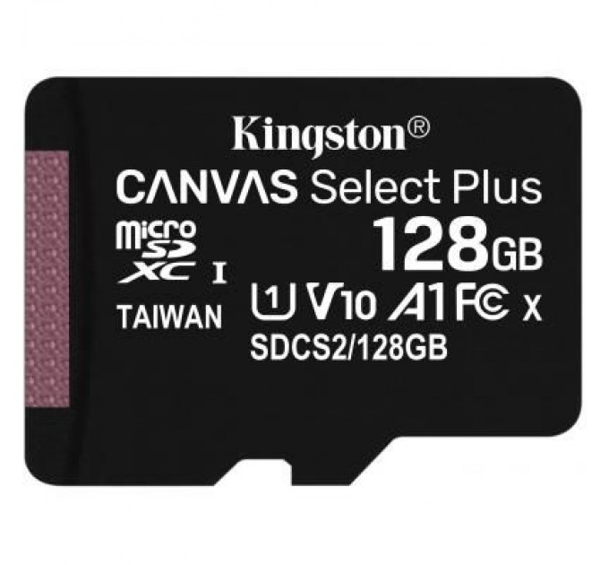 Kingston Карта пам'яті Kingston 128GB micSDXC class 10 A1 Canvas Select Plus (SDCS2/128GB)