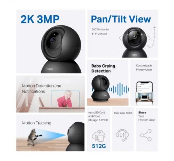 TP-Link Камера відеоспостереження TP-Link TAPO-C211