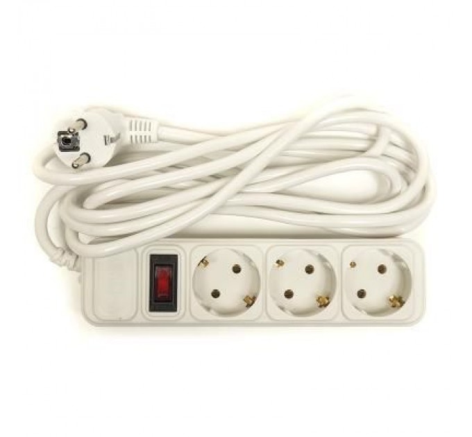 PowerPlant Мережевий фільтр живлення PowerPlant 3 м, 3 розетки, евростандарт (JY-1054/3) (PPSA10M30S3)