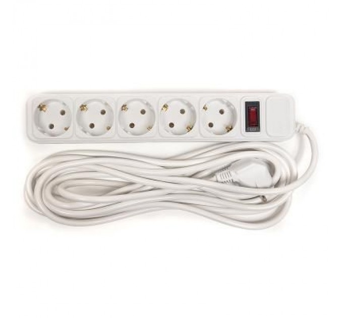 PowerPlant Мережевий фільтр живлення PowerPlant 5 м, 5 розеток, евростандарт (JY-1056/5) (PPSA10M50S5)