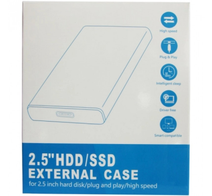 Кишеня зовнішня Dynamode 2.5" SATA/SSD HDD - USB 3.1 Type-C (DM-CAD-25317C)