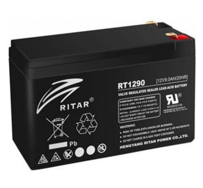 Ritar Батарея до ДБЖ Ritar AGM RT1290B, 12V-9Ah, Black (RT1290B)