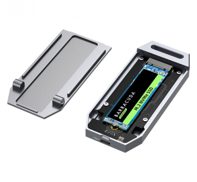 Кишеня зовнішня Maiwo M.2 SSD NVMe 2280 ч-з USB4.0 Type-C 40Gbps (K1695)