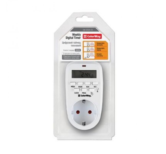 Розумна розетка ColorWay CW-STE01-7D