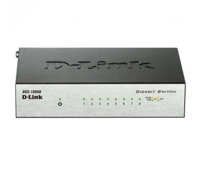 Комутатор мережевий D-Link DGS-1008D