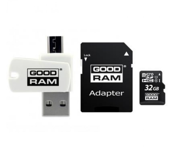Goodram Карта пам'яті Goodram 32GB microSDHC class 10 UHS-I (M1A4-0320R12)