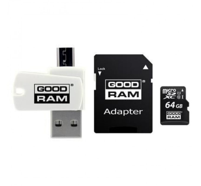 Goodram Карта пам'яті Goodram 64GB microSDXC class 10 UHS-I (M1A4-0640R12)